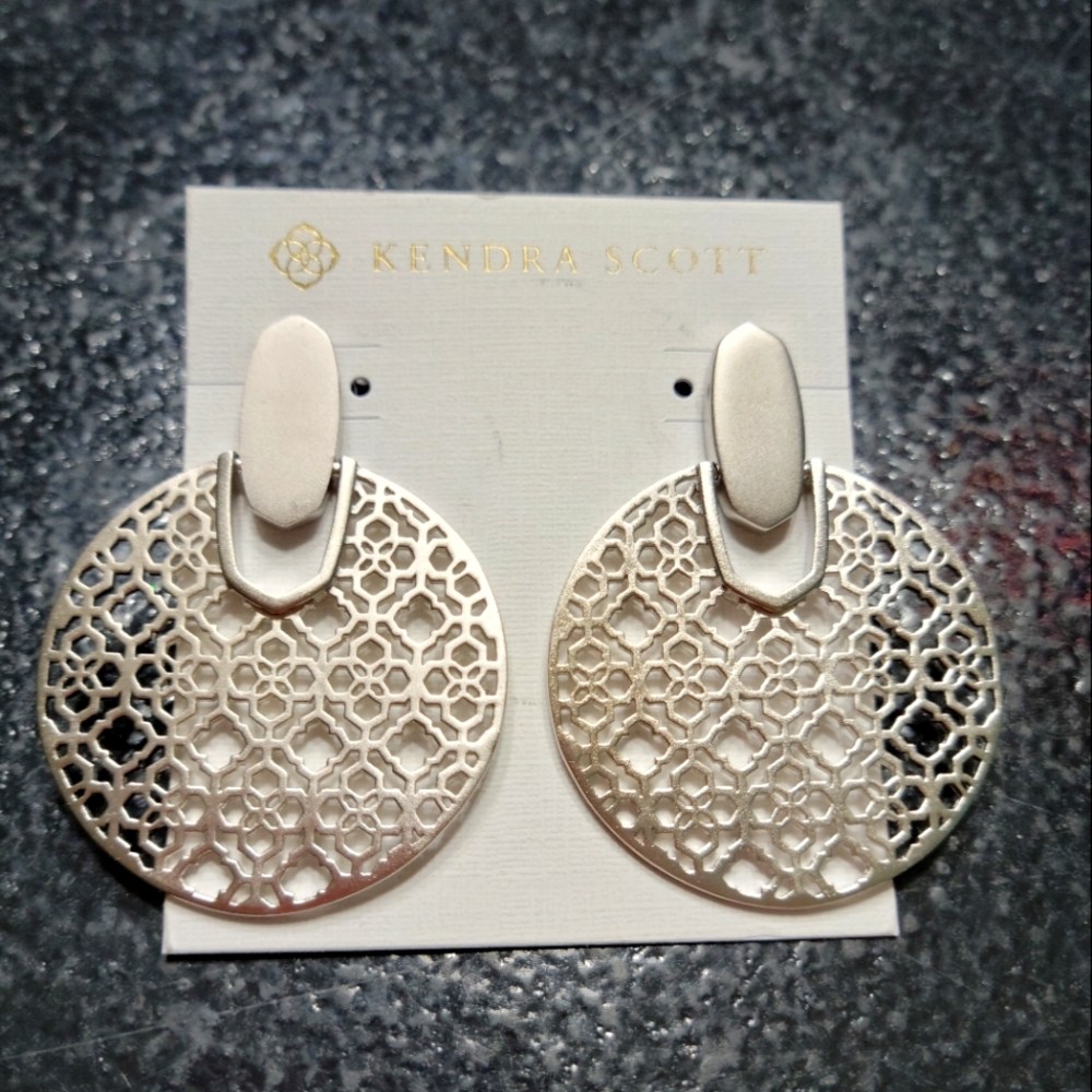 Kendra Scott silver DiDi earrings NWT